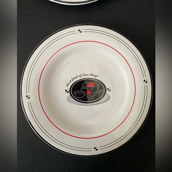 Set of 4 "BAM" EMERIL QUOTES 7.5" PLATES At Home Entertaining Quotes - Picture 6 of 10